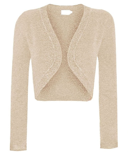 Knit long sleeve crop